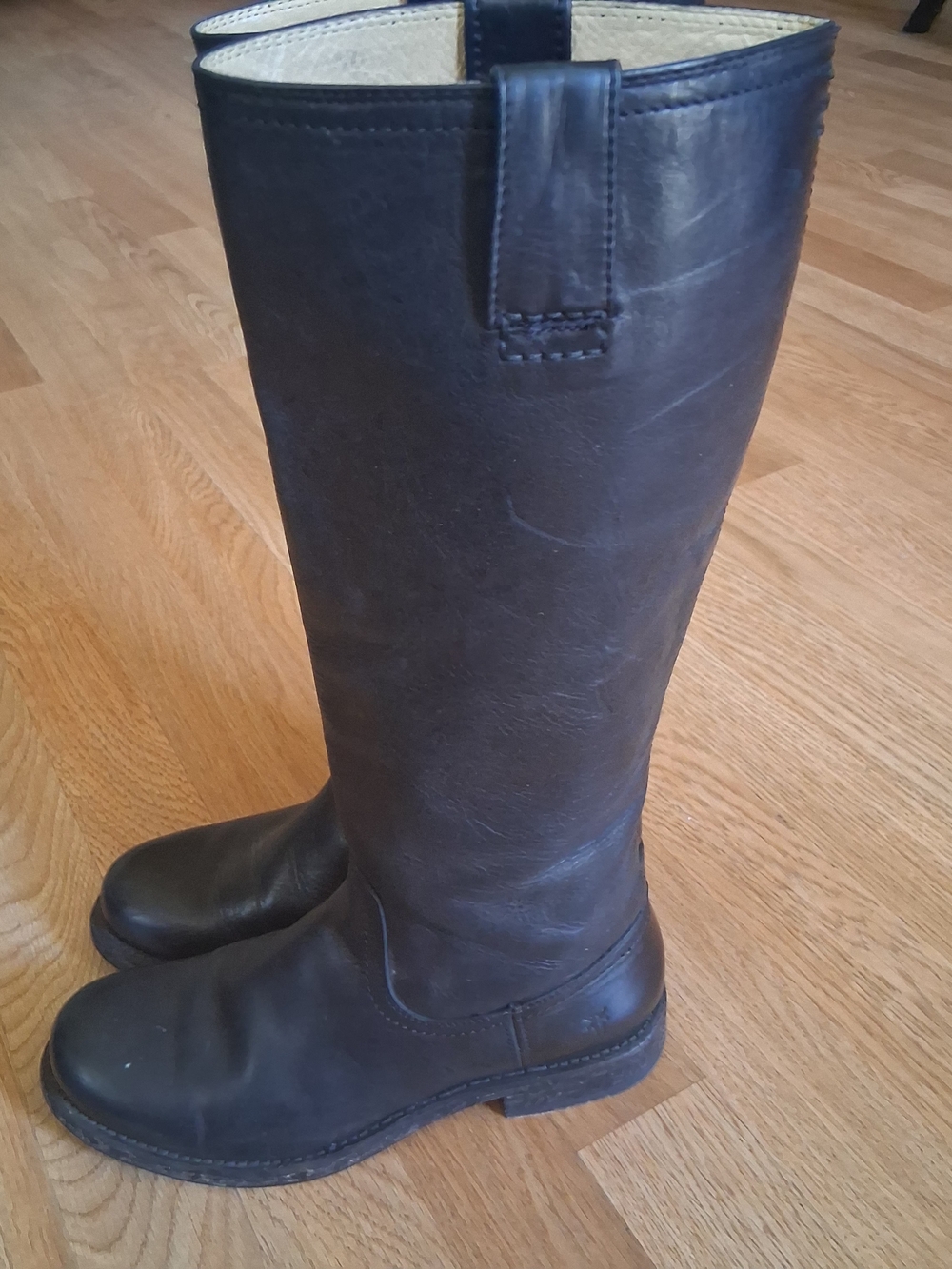 Frye Tan Leather Interior Label Boot